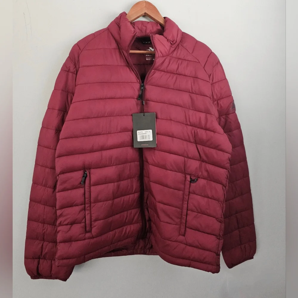 Men's ZeroXposur Lightweight Quilted Puffer Jacket Burgundy XL